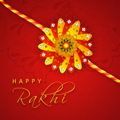 Beautiful rakhi for Raksha Bandhan celebration N7