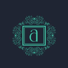 Premium monogram with English Alphabet A N2