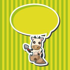 animal summer cartoon theme elements N33