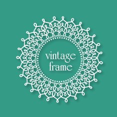 Floral design decorated beautiful Vintage frame N11