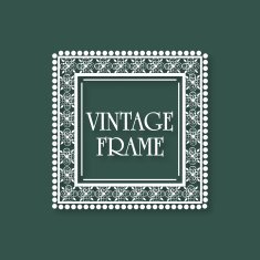Floral design decorated beautiful Vintage frame N12