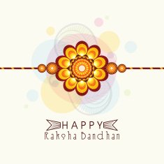 Beautiful rakhi for Raksha Bandhan celebration N8