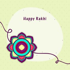 Colorful rakhi for Raksha Bandhan celebration