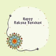 Beautiful rakhi for Raksha Bandhan celebration N10