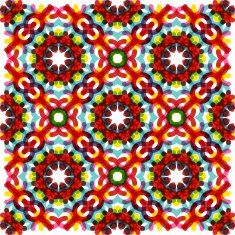 Seamless vector geometric abstract pattern Creative round shapes made of N14