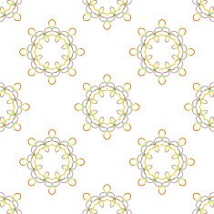 Seamless vector geometric abstract pattern Creative round shapes made of N17