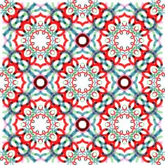 Seamless vector geometric abstract pattern Creative round shapes made of N19