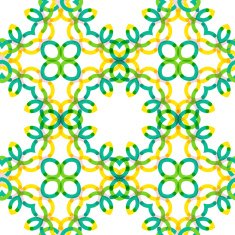 Seamless vector geometric abstract pattern Creative round shapes made of N23