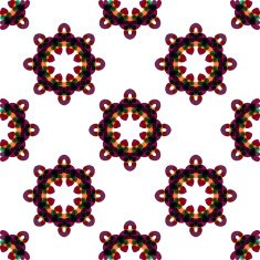 Seamless vector geometric abstract pattern Creative round shapes made of N29