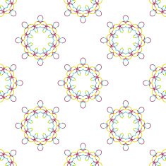 Seamless vector geometric abstract pattern Creative round shapes made of N30