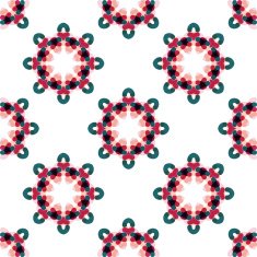 Seamless vector geometric abstract pattern Creative round shapes made of N34