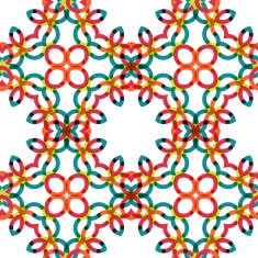 Seamless vector geometric abstract pattern Creative round shapes made of N37