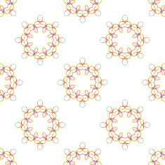 Seamless vector geometric abstract pattern Creative round shapes made of N41