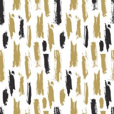 Trendy seamless pattern with ink brush strokes N2
