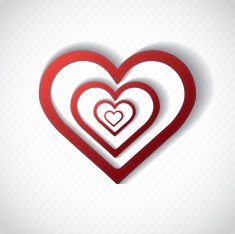 Valentine's Day Card with Hearts N3