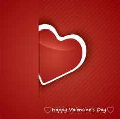 Valentine's Day Card with Hearts N6