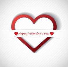 Valentine's Day Card with Hearts N7