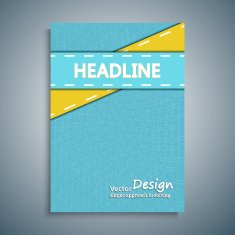 Cover with colored lines for magazines banners leaflets N2