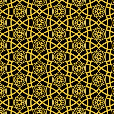 Seamless golden pattern N5