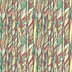 Seamless pattern with doodle waves ornament N32