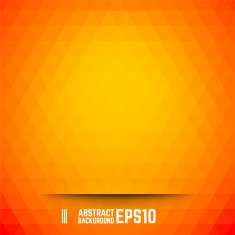Orange abstract triangle background
