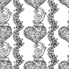 Vector seamless wedding background N4