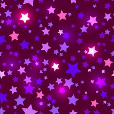 Seamless with shiny purple stars N2