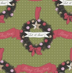 Vector hand drawn Christmas pattern