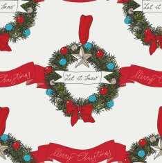 Vector hand drawn Christmas pattern N2