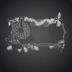 Hand drawn Christmas banners N17