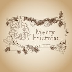 Hand drawn Christmas banners N19