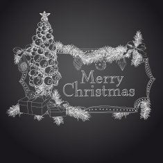 Hand drawn Christmas banners N26
