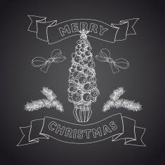 Hand drawn Christmas banners N29