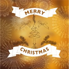 Hand drawn Christmas banners N34