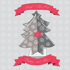 Hand drawn Christmas banners N41