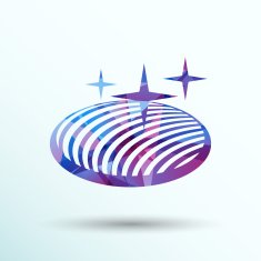 vector button glass orb disco icon round N5