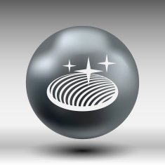 vector button glass orb disco icon round N7