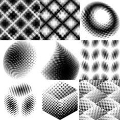 Set of halftone dots pattern N2