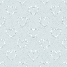 Seamless with polka dotted hearts