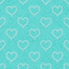 Seamless with polka dotted hearts N2
