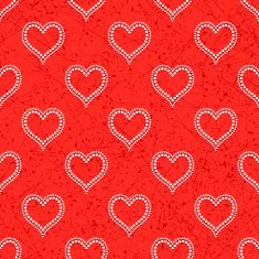 Seamless with polka dotted hearts N3