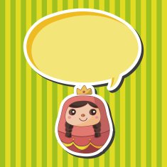 Matryoshka Russian traditional wooden doll theme elements N17