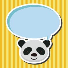 animal panda cartoon theme elements N10