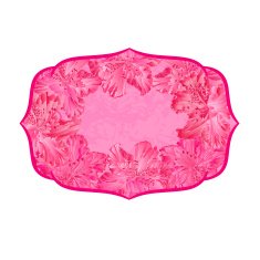 Frame vintage of pink rhododendrons vector