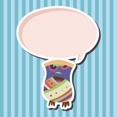 owl cartoon theme elements vector eps N33
