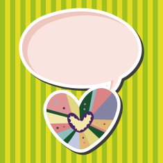 love heart cartoon elements vector eps N34