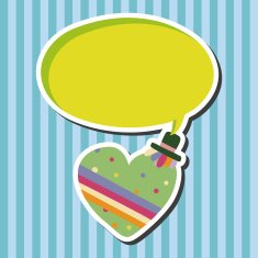 love heart cartoon elements vector eps N36