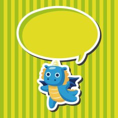dragon theme elements vector eps N24
