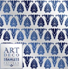 Art Deco seamless vintage wallpaper pattern N25