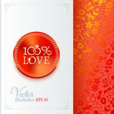 Classic wedding vintage badge N9